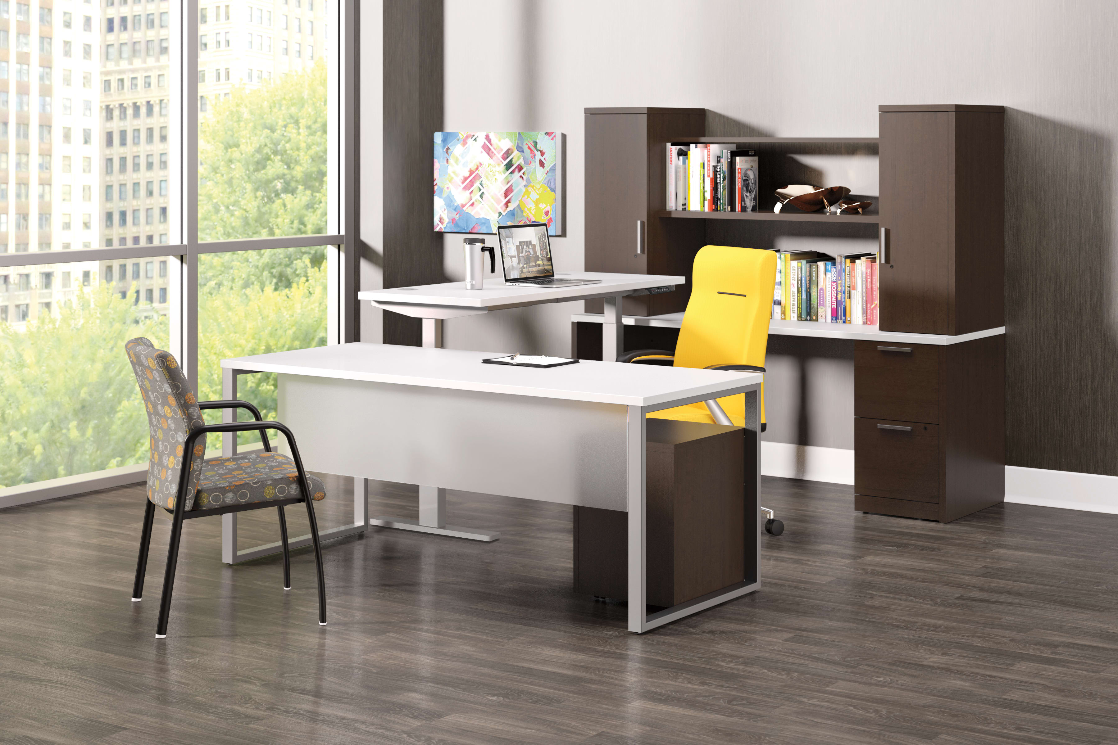 standing height office desk